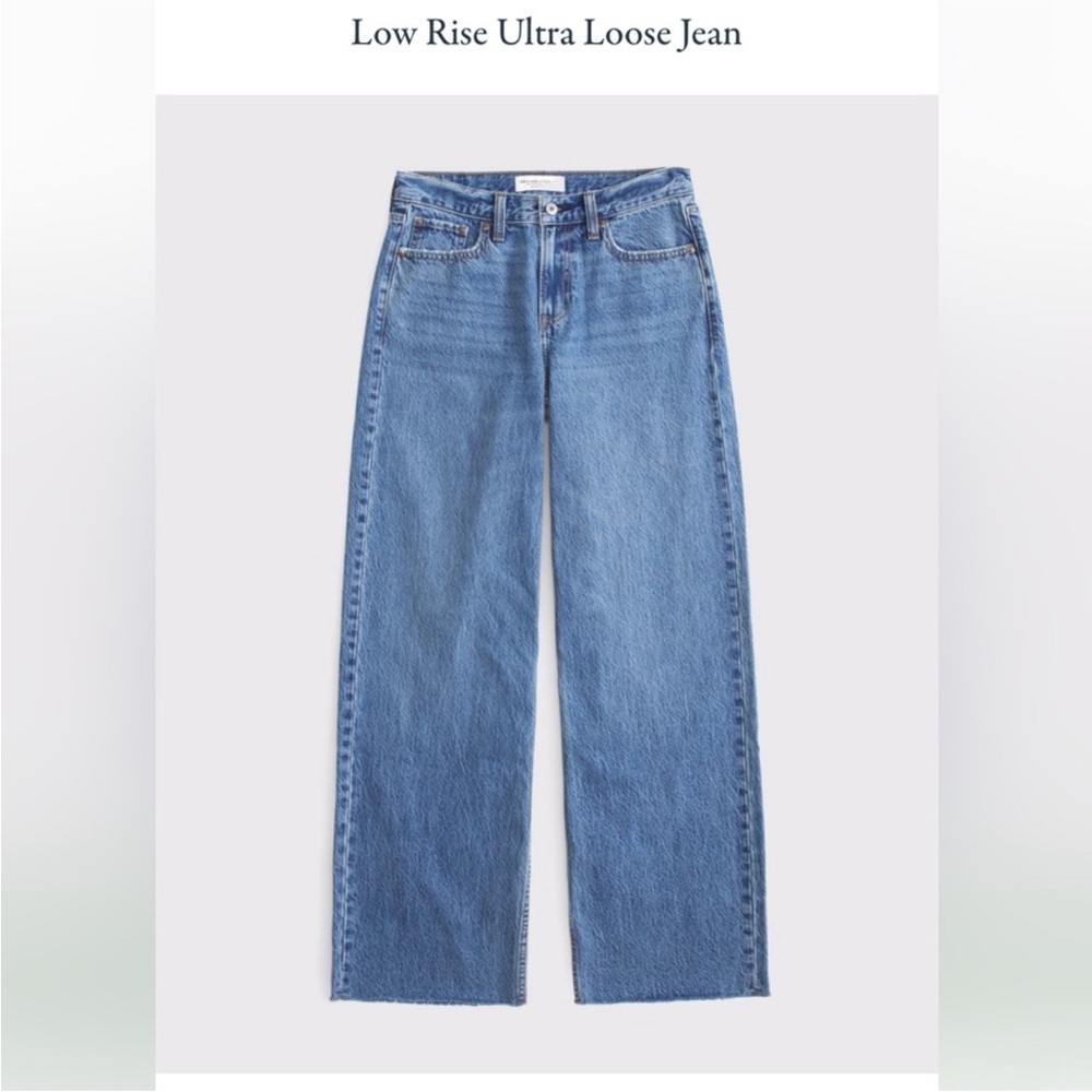Abercrombie low rise ultra loose jeans 30S